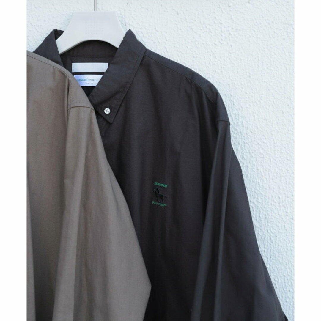 【CHARCOAL】『別注』GREENWICH POLO CLUB*SENSE OF PLACE  シャツA