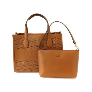 ゲス(GUESS)の【ブラウン(COG)】(W)KATEY Perforated Small Tote(トートバッグ)