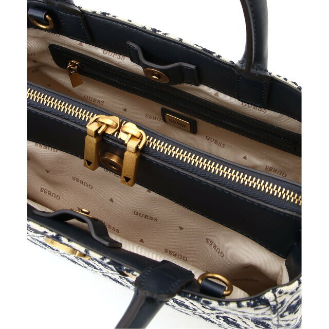 GUESS(ゲス)の【ネイビー(NLO)】(W)IZZY Small Girlfriend Satchel レディースのバッグ(ハンドバッグ)の商品写真