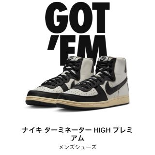 ナイキ(NIKE)のナイキ ターミネーター ハイ ブラック&ファントム(スニーカー)