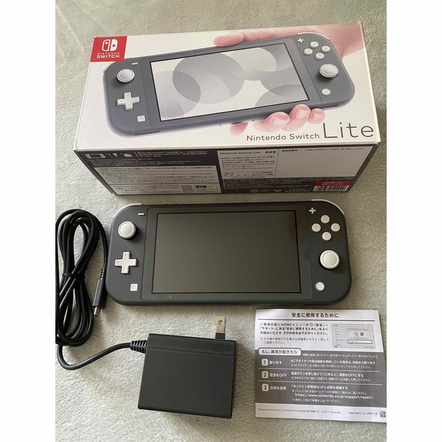 【美品】Nintendo Switch lite グレー　値下げ