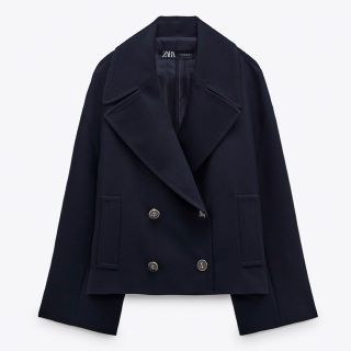 ザラ(ZARA)の新品タグ付❣️ZARA ネイビー　ジャケット　ＸＳ❤️❤️❤️(トレンチコート)