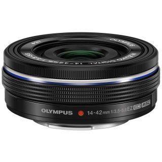 オリンパス(OLYMPUS)の新品 オリンパス 14-42ｍｍ F3.5-5.6 EZ ブラック キタムラ購入(レンズ(ズーム))