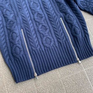 CARVEN ジップドケーブルニット