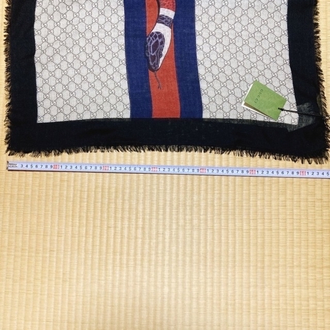 GUCCI - 美品 グッチ GG柄シェリーラインキングスネークストール GUCCI - 美品 グッチ GG柄シェリーラインキングスネークストール