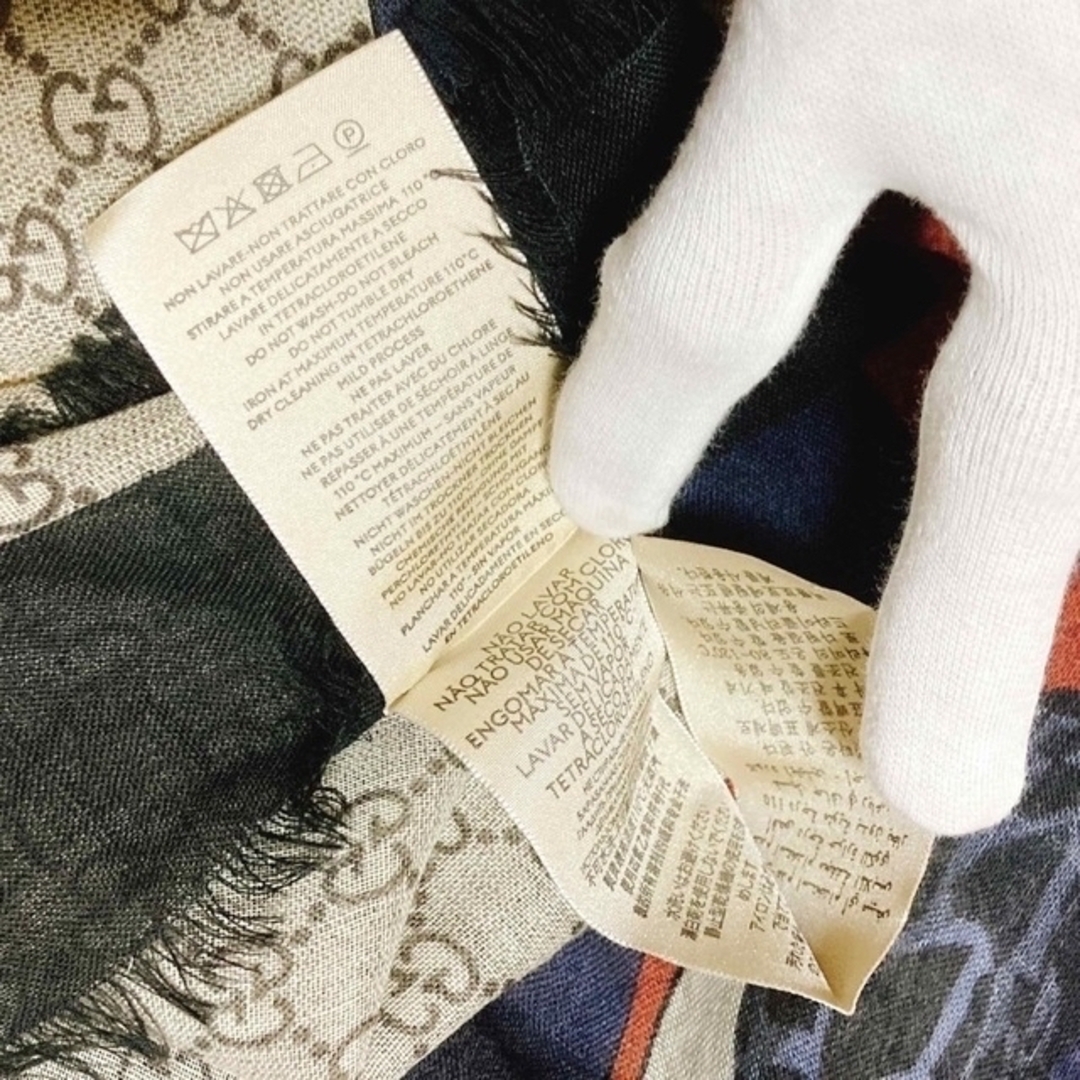 GUCCI - 美品 グッチ GG柄シェリーラインキングスネークストール GUCCI - 美品 グッチ GG柄シェリーラインキングスネークストール