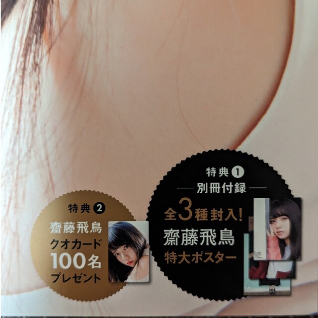 blt graph. vol.14 589号 齋藤飛鳥 ポスター付き エンタメ/ホビーの雑誌(アート/エンタメ/ホビー)の商品写真