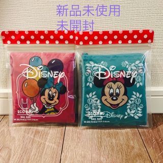 ディズニー(Disney)の【新品未使用　未開封】エコバッグ　２点(エコバッグ)