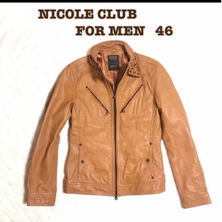 NICOLE CLUB FOR MEN - ニコルクラブフォーメン レザージャケット 