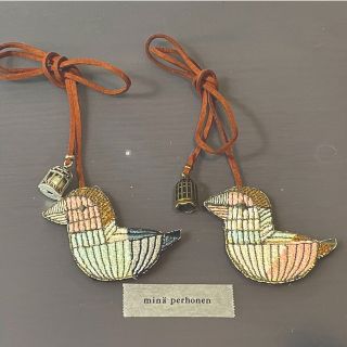 ミナペルホネン(mina perhonen)のミナペルホネン wood bird パッチチャーム (チャーム)