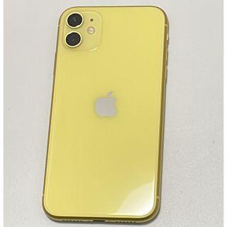 アップル(Apple)の週末限定【SIMフリー解除済みiPhone11 イエロー 64 GB】ジャンク品(スマートフォン本体)