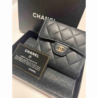 シャネル(CHANEL)のCHANEL キャビアスキン クラシック スモール ウォレット(財布)