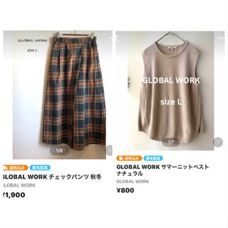 グローバルワーク(GLOBAL WORK)のはるきまま様☆GLOBAL WORK チェックパンツ 秋冬(カジュアルパンツ)