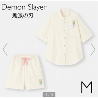 ジーユー(GU)のGU パジャマ(半袖&ショートパンツ)Demon Slayer M(パジャマ)