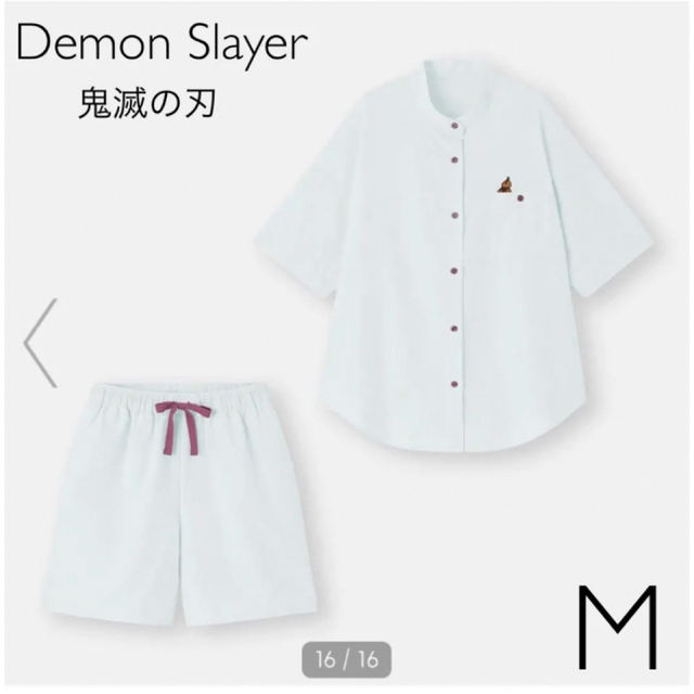 GU(ジーユー)のGU パジャマ(半袖&ショートパンツ)Demon Slayer M レディースのルームウェア/パジャマ(パジャマ)の商品写真