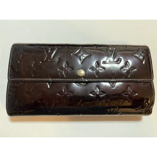 ルイヴィトン(LOUIS VUITTON)のルイヴィトンヴェルニ【ポルトフォイユサラ】財布　黒紫アマラント(財布)