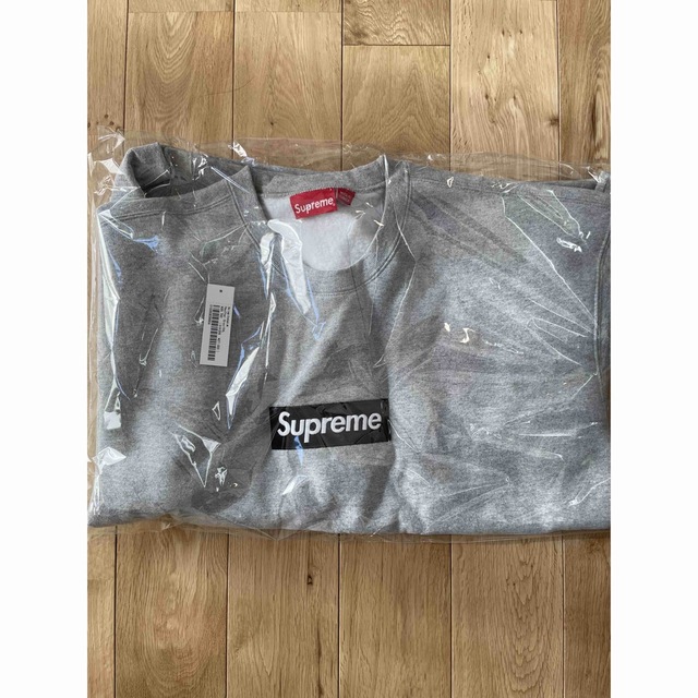 Supreme Box Logo Crewneck Heather Grey