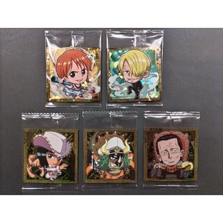 ワンピース(ONE PIECE)のワンピース　シールウエハース　第4弾　SRとＲ　５枚セット(その他)