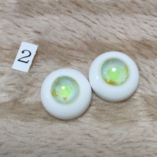 ②18mm/10mm ドール用 グラスアイ　みどり(その他)