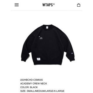 ダブルタップス(W)taps)のwtaps 22aw  ACADEMY CREW NECK  サイズM  (スウェット)