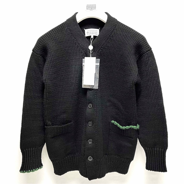 Maison Martin Margiela - M 新品 メゾンマルジェラ ローゲージ ニット カーディガン セーター ブラック