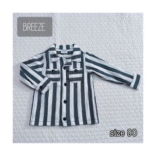 ブリーズ(BREEZE)の【新品】BREEZE 90 / ストライプジャケット シャツ ボーダー シンプル(ジャケット/上着)