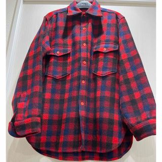 ペンドルトン(PENDLETON)の70s ペンドルトン ウールジャケット レッド Lサイズ(ブルゾン)