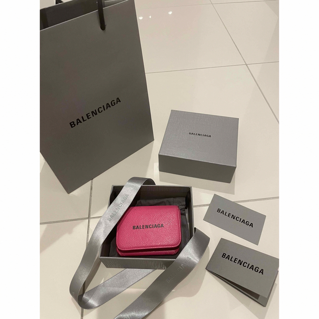 BALENCIAGA ミニウォレット サイフ ピンク