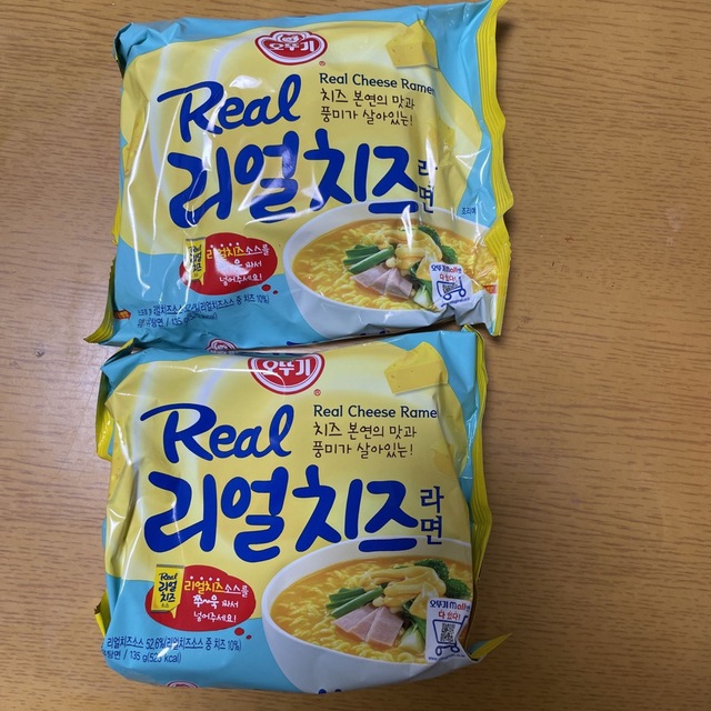 2袋　shop｜ラクマ　by　韓国　袋ラーメンの通販　リアルチーズラーメン　オットギ　ミナさん's