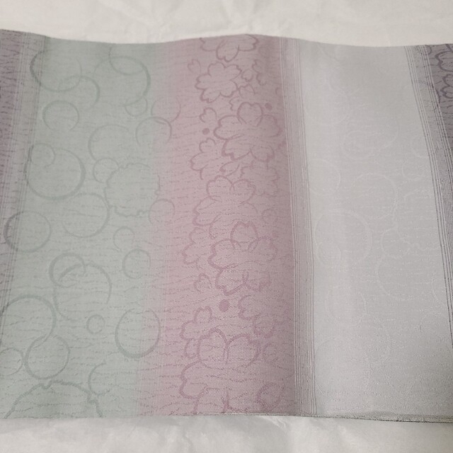 着物 【ガード加工済み】袋帯 桜 春 さくらの帯 ピンク お買い得 49000