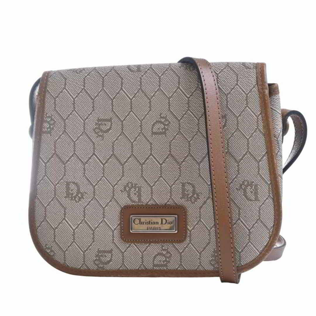 中古】 Christian Dior クリスチャンディオール ハニカム ロゴプレート