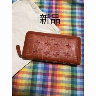 genten ゲンテン アキナバラ ラウンドファスナー長財布-