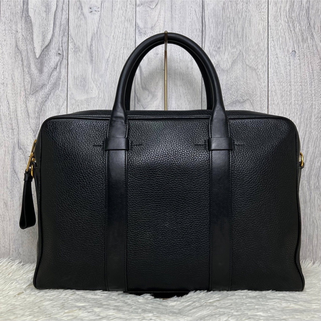 値下げしました！TOM FORD 【定番】レザー ビジネスバッグ ビックジップTOMFO