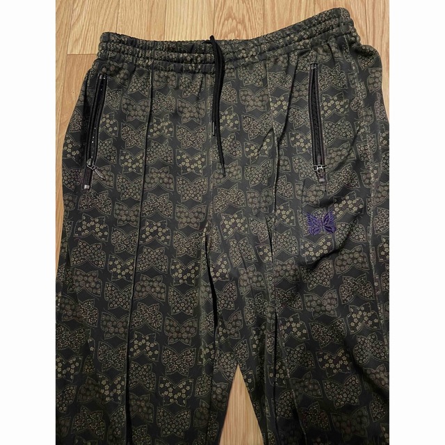 【超希少】Needles TRACK PANT 蝶小紋パンツSメンズ