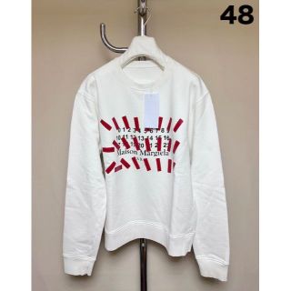 マルタンマルジェラ(Maison Martin Margiela)の新品 21ss 48 マルジェラ テープロゴスウェット 白 4301(スウェット)