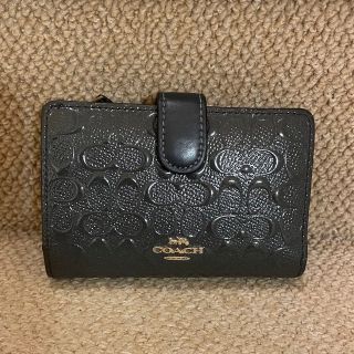 コーチ(COACH)のCOACHコーチ　折り財布　ラメシグネチャー(財布)