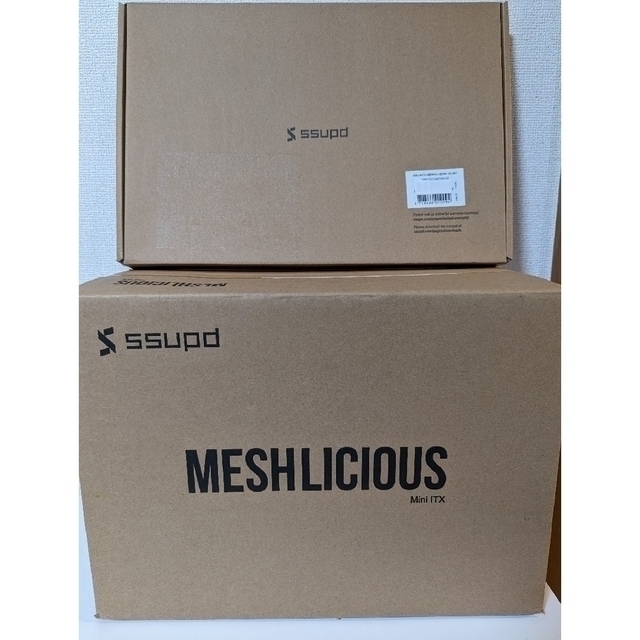 ssupd meshlicious ホワイト＋交換用ガラスパネルPCケース