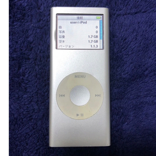 アイポッド(iPod)のiPod nano 2GB A1199(ポータブルプレーヤー)