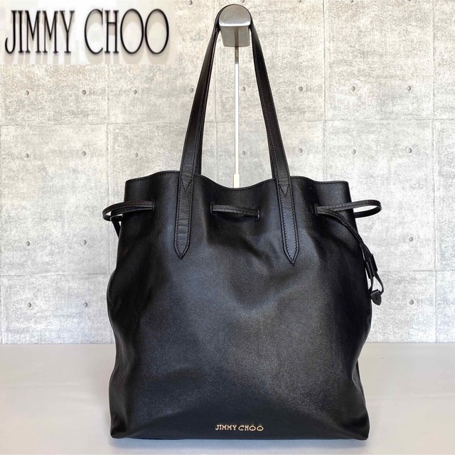 極美品】JIMMY CHOO BARRA 黒 2WAYトートバッグ定価12万 素敵で