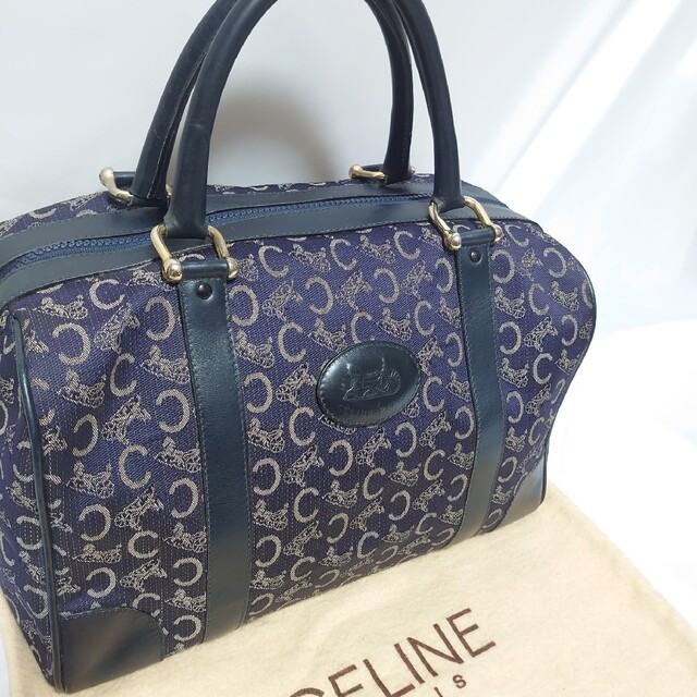 CELINE セリーヌ 馬車柄 Cロゴ ハンドバッグ