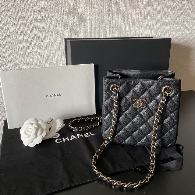 シャネル CHANEL マトラッセ がま口 チェーン ショルダー バッグ ベロア レザー ブラック ヴィンテージ シルバー 金具 VLP 90161036