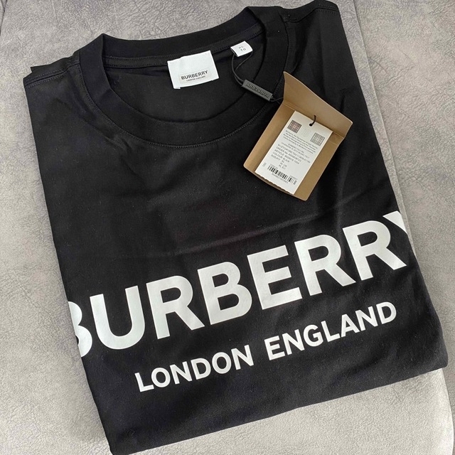 ラスト1【新品】BURBERRY バーバリー ロゴ Tシャツ ブラック 黒 XL-