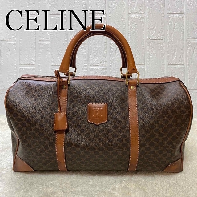 【美品】OLD CELINE マカダム柄 トリオンフ ヴィンテージ 旅行 鍵付