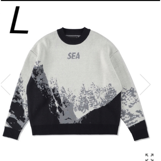 WIND AND SEA Mt Snow Sweater "White"