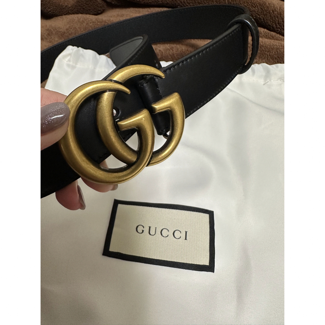 Gucci(グッチ)の【GUCCI】レザー ベルト（ダブルG バックル） レディースのファッション小物(ベルト)の商品写真