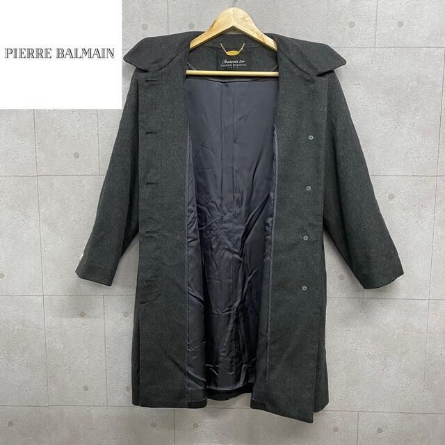 PIERRE BALMAIN(ピエールバルマン) レザー(ラム)ロングコート