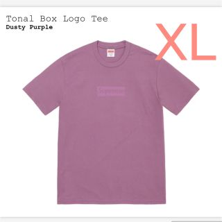 シュプリーム(Supreme)のTonal Box Logo Tee Purple XL(Tシャツ/カットソー(半袖/袖なし))