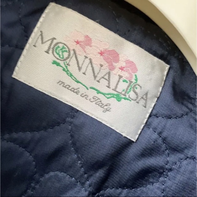 MONNALISA(モナリザ)のMONNALISAモナリザ紺色ネイビーウールコート6歳 116センチ　お受験学校 キッズ/ベビー/マタニティのキッズ服女の子用(90cm~)(コート)の商品写真