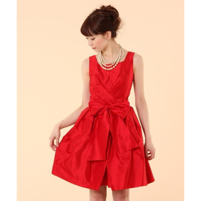 tiara(ティアラ)のTiara 2way ドレス　赤 レディースのフォーマル/ドレス(ミディアムドレス)の商品写真