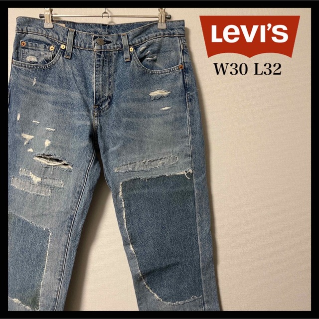 【人気】Levi's リーバイス 511 パッチワーク加工 デニム W30